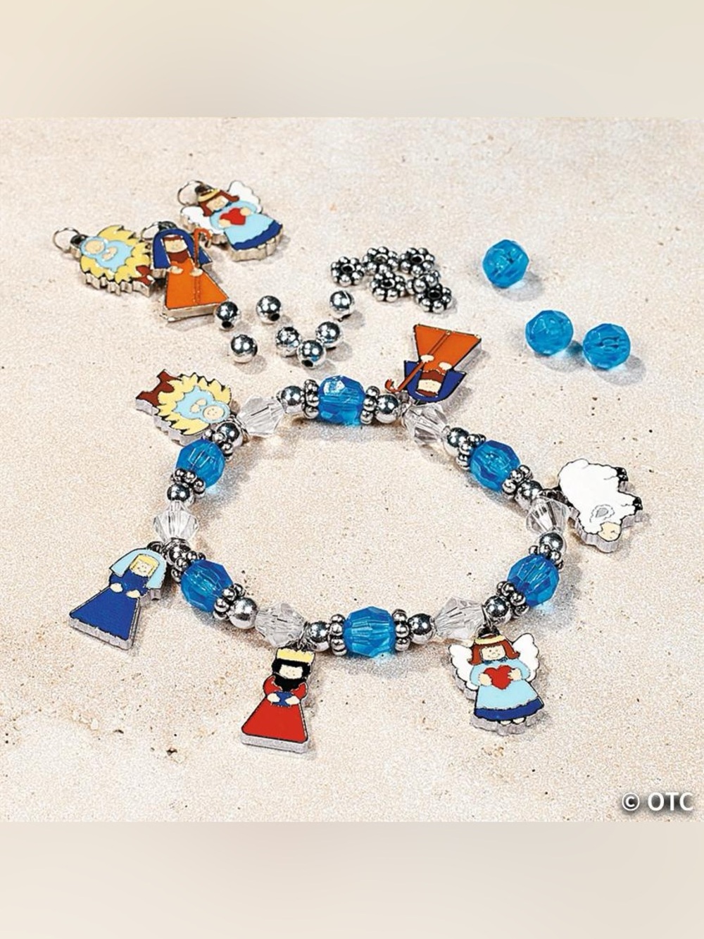 Oriental Trading Nativity Charm Bracelet Craft Kits Lot of 9 NIP Christmas DIY